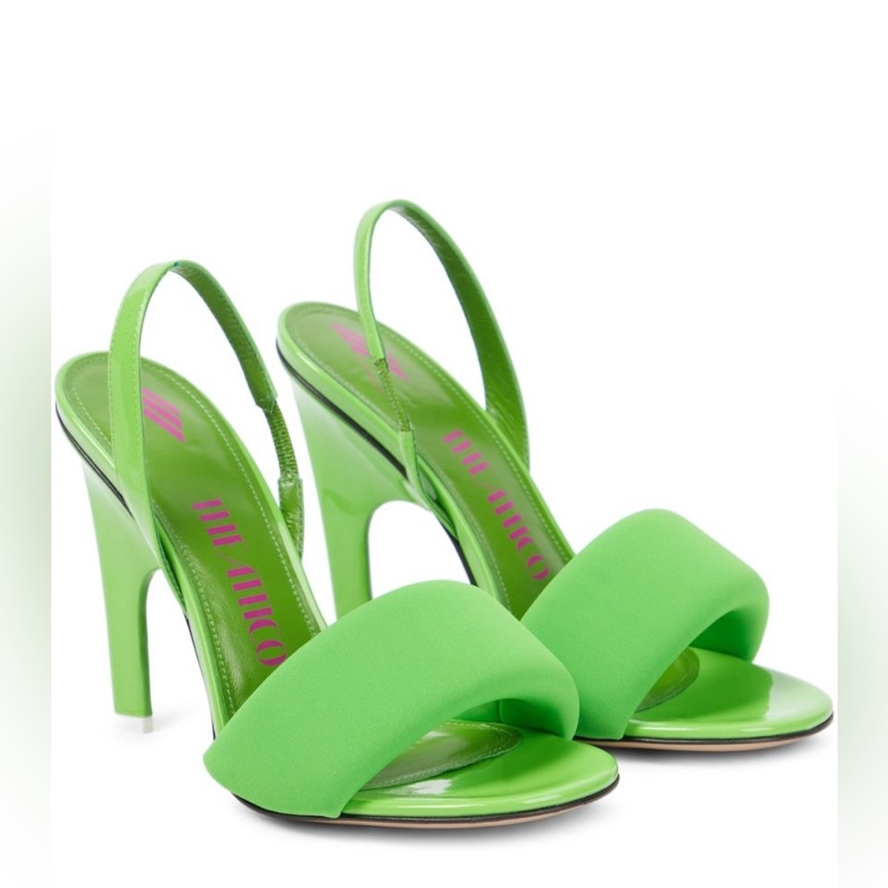 The Attico Rem Patent Leather Sandals NWOB